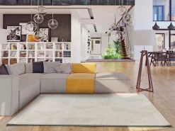 Alfombra interior - abstracto - crema - 160 x 230 cm - HL-GEOMETRIC