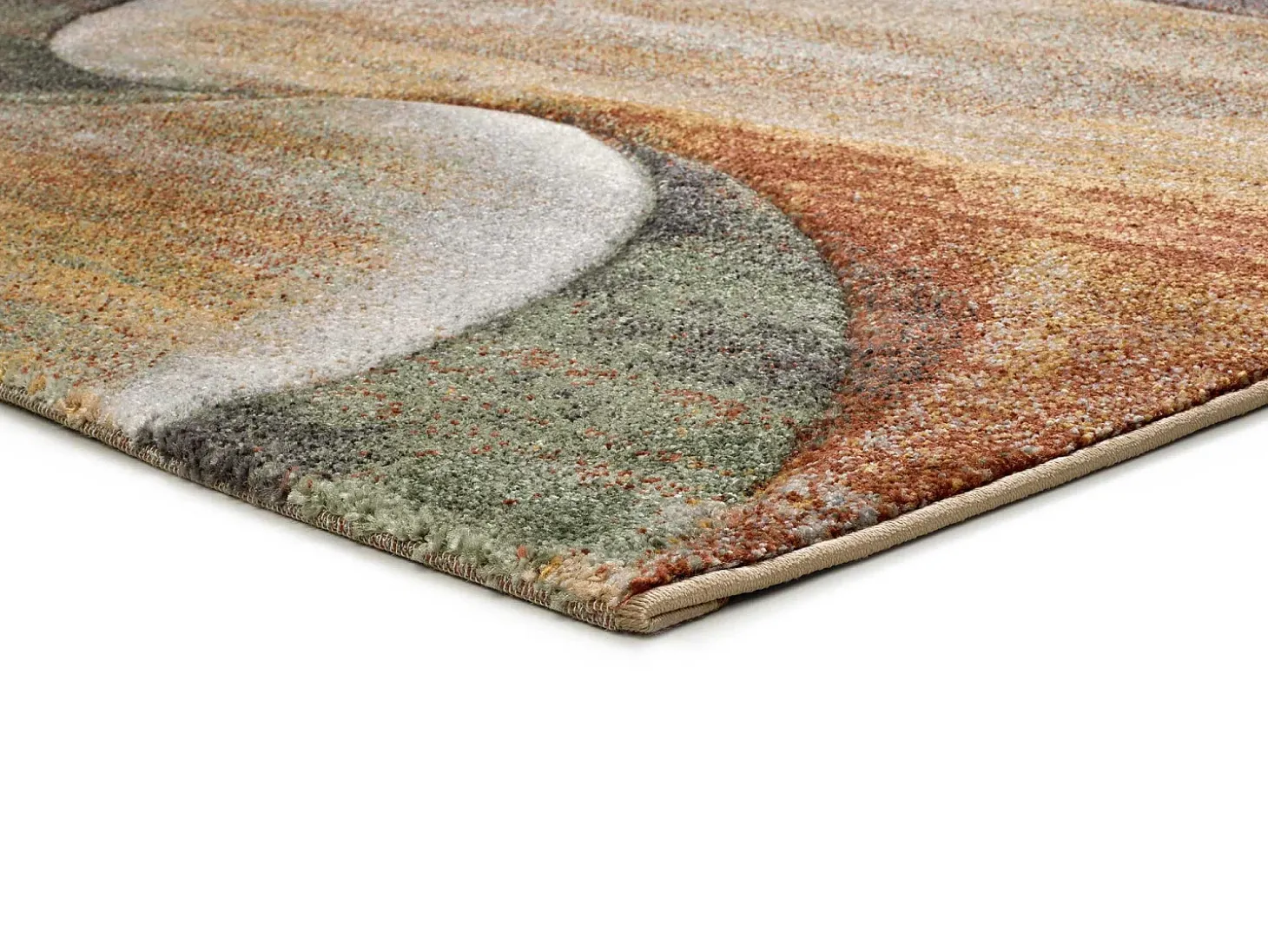 Alfombra interior - abstracto - terracota - 140 x 200 cm - LIBET
