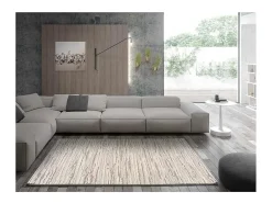 Alfombra interior - abstracto con relieve - beige - 160 x 230 cm - YEN