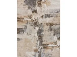 Alfombra interior - abstracto - beige - 140 x 200 cm - AYDIN