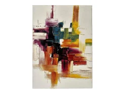 Alfombra interior - abstracto - multicolor - 60 x 120 cm - BELIS