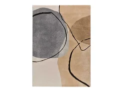 Alfombra interior - abstracto - beige / gris - 200 x 290 cm - LESSIA