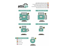 Alfombra interior - abstracto - crema - 200 x 300 cm - HL-BORDER
