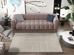 Alfombra interior - abstracto - crema - 200 x 300 cm - HL-ETHNIC