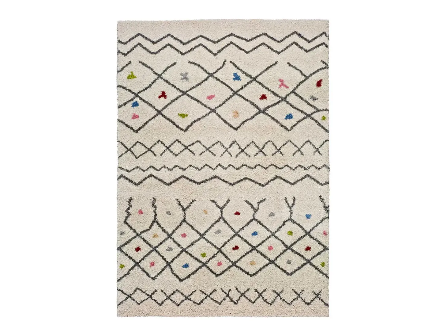 Alfombra interior - bereber - blanco - 160 x 230 cm - KASBAH