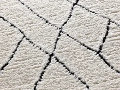 Alfombra interior - bereber con relieve - blanco - 160 x 230 cm - TURIN