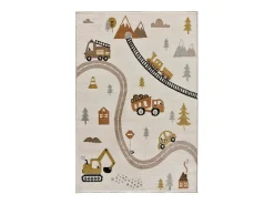 Alfombra interior - coches y carreteras para niños - multicolor - 120 x 170 cm - BEATS