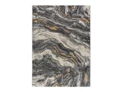 Alfombra interior - efecto mármol - gris - 80 x 150 cm - MARMOL ONDA