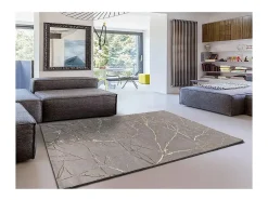 Alfombra interior - efecto mármol - gris - 160 x 230 cm - CREATION