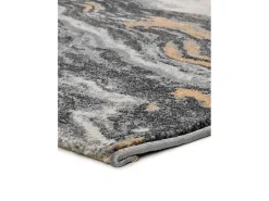 Alfombra interior - efecto mármol - gris - 160 x 230 cm - MARMOL ONDA