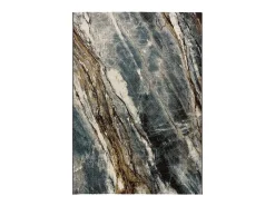 Alfombra interior - efecto mármol - gris - 80 x 150 cm - MARMOL MADERA