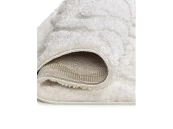 Alfombra interior - escandinavo con relieve - blanco - 190 x 285 cm - JUNO