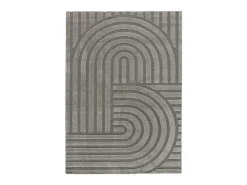 Alfombra interior - escandinavo - gris - 120 x 170 cm - SNOWY