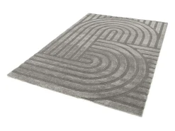 Alfombra interior - escandinavo - gris - 80 x 150 cm - SNOWY