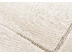 Alfombra interior - escandinavo con relieve - blanco - 120 x 170 cm - DIENA