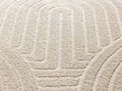 Alfombra interior - escandinavo - blanco - 80 x 150 cm - ZEN