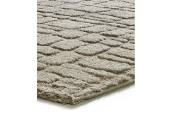 Alfombra interior - escandinavo con relieve - piedra - 126 x 190 cm - JUNO