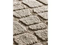 Alfombra interior - escandinavo con relieve - piedra - 126 x 190 cm - JUNO