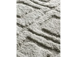 Alfombra interior - escandinavo con relieve - gris - 190 x 285 cm - JUNO