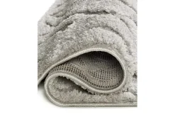 Alfombra interior - escandinavo con relieve - gris - 190 x 285 cm - JUNO