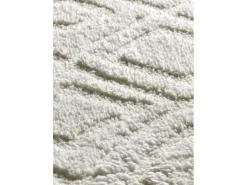 Alfombra interior - escandinavo con relieve - blanco - 126 x 190 cm - JUNO
