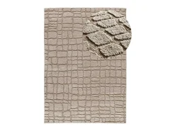 Alfombra interior - escandinavo con relieve - piedra - 190 x 285 cm - JUNO
