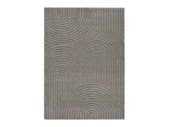 Alfombra interior - escandinavo con relieve - gris - 80 x 150 cm - LINA