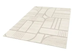 Alfombra interior - escandinavo - blanco - 160 x 230 cm - SNOWY