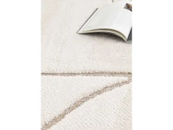 Alfombra interior - escandinavo con relieve - blanco - 160 x 230 cm - DIENA
