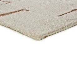 Alfombra interior - escandinavo - crema - 80 x 150 cm - CANDELA