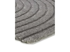 Alfombra interior - escandinavo con relieve - gris - 120 x 170 cm - LINA