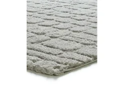 Alfombra interior - escandinavo con relieve - gris - 126 x 190 cm - JUNO
