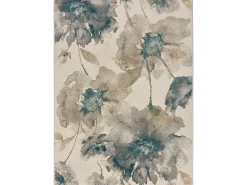 Alfombra interior - floral - multicolor - 80 x 150 cm - SARA