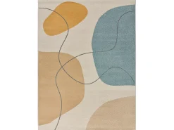 Alfombra interior - formas orgánicas - multicolor - 80 x 150 cm - NEW YORK