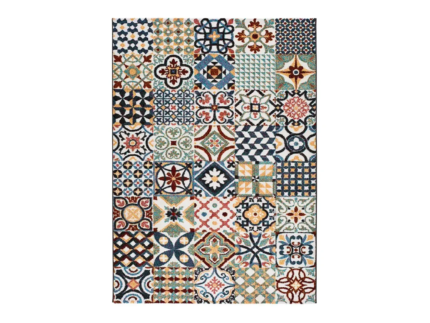 Alfombra interior - geométrico - multicolor - 140 x 200 cm - MOAR