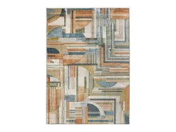 Alfombra interior - geométrico - multicolor - 135 x 195 cm - BLEIK