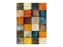 Alfombra interior - geométrico - multicolor - 120 x 170 cm - SYBIL