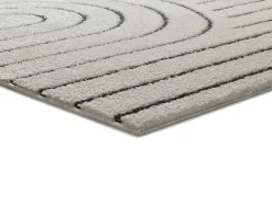 Alfombra interior - geométrico - blanco - 80 x 150 cm - BLANCHE