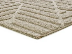 Alfombra interior - geométrico - beige - 80 x 150 cm - NUMA