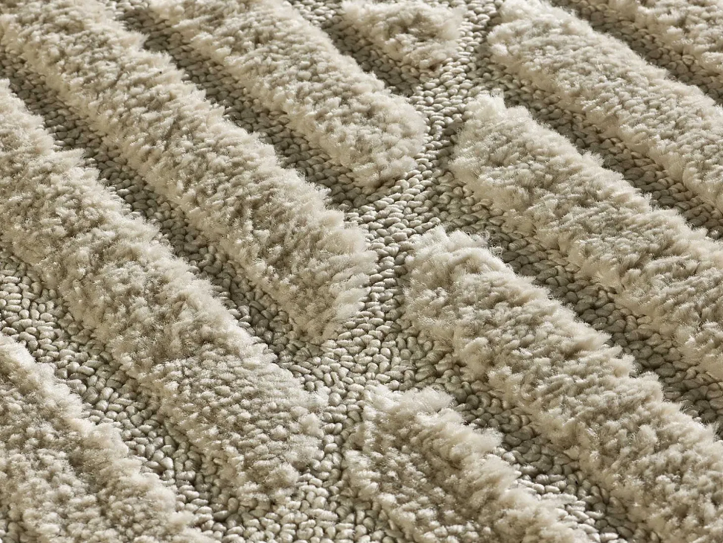 Alfombra interior - geométrico - beige - 80 x 150 cm - NUMA