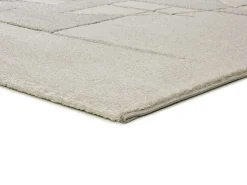 Alfombra interior - geométrico - crema - 80 x 150 cm - LENA