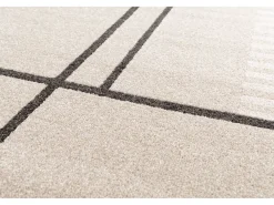 Alfombra interior - geométrico - beige - 160 x 230 cm - DOMUS