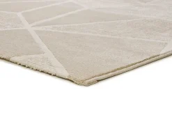 Alfombra interior - geométrico - blanco - 80 x 150 cm - SENSATION
