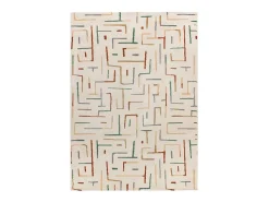Alfombra interior - geométrico - multicolor - 80 x 150 cm - BERUTI