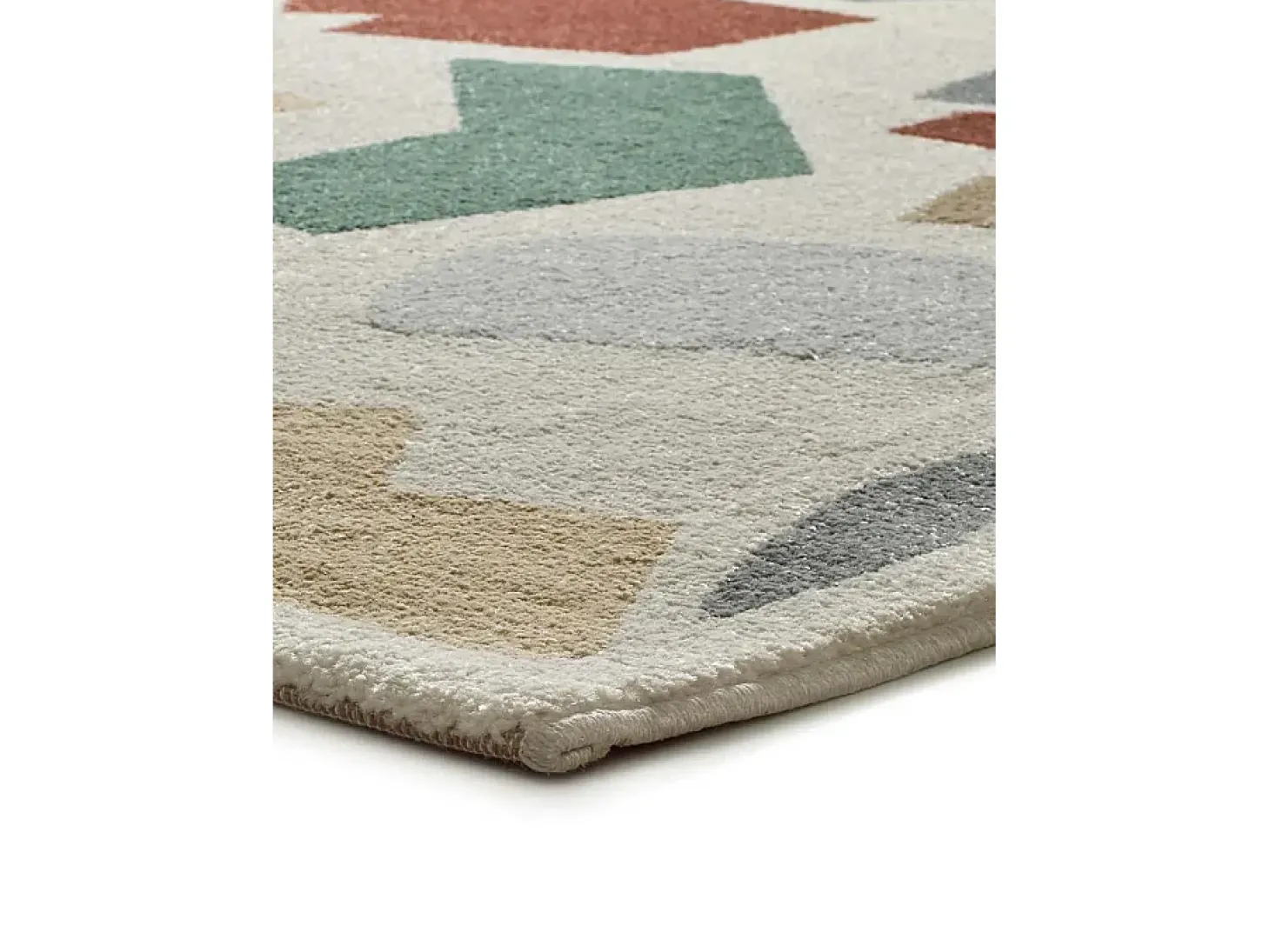 Alfombra interior - geométrico - multicolor - 80 x 150 cm - BERUTI
