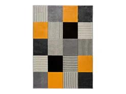 Alfombra interior - geométrico - gris - 160 x 230 cm - GLADYS