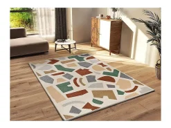 Alfombra interior - geométrico - multicolor - 160 x 230 cm - BERUTI