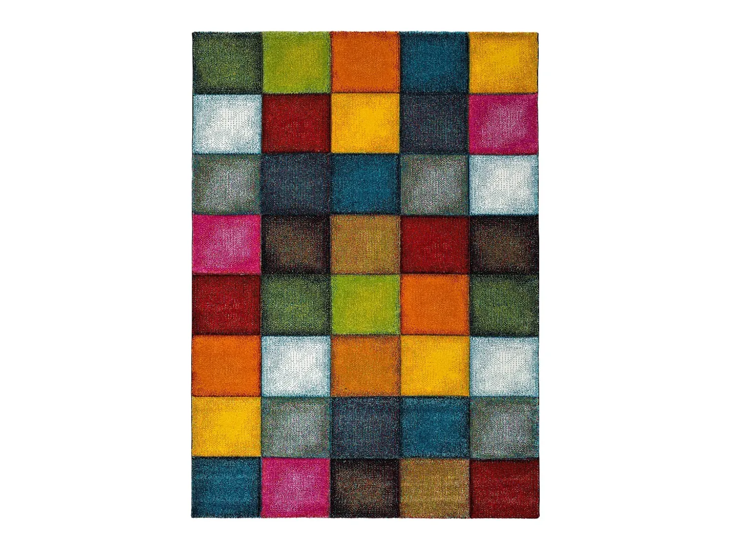 Alfombra interior - geométrico - multicolor - 140 x 200 cm - MATRIX