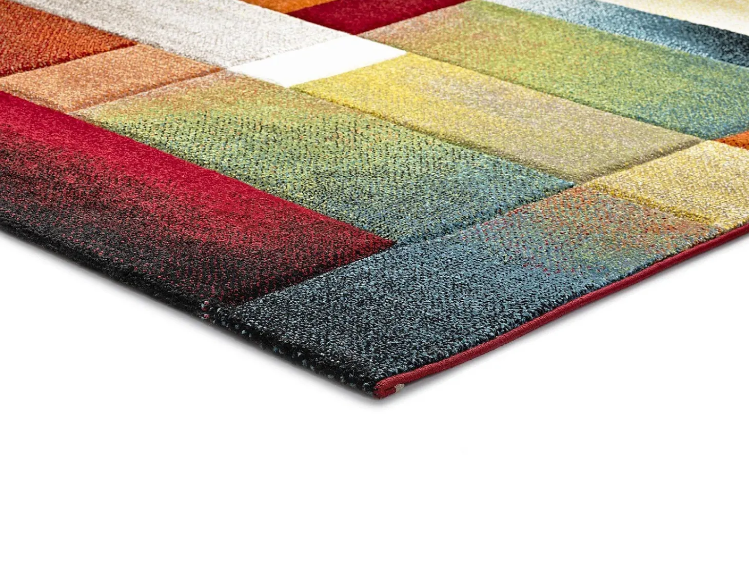 Alfombra interior - geométrico - multicolor - 120 x 170 cm - MATRIX