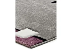 Alfombra interior - geométrico - lila / gris - 200 x 290 cm - DETROIT